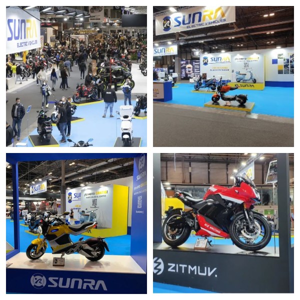 SUNRA encabeza el rotundo éxito de la movilidad eléctrica en el salón "Vive la Moto 2022"